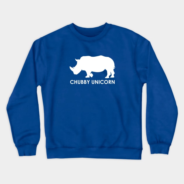 CHUBBY UNICORN Crewneck Sweatshirt by timlewis